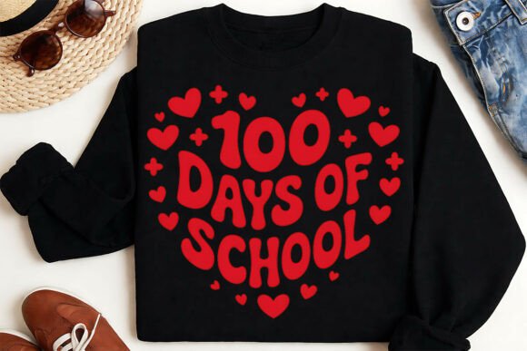 100 Days of School Valentine PNG