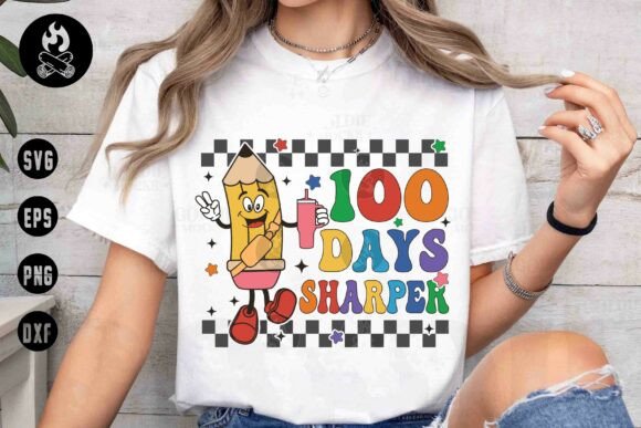 100 Days Sharper SVG 100th Day