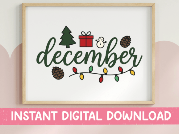 December Christmas Holiday SVG: Graphics for T-Shirt Designs