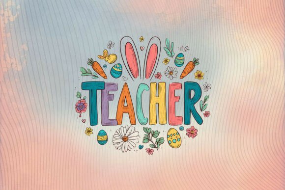 Easter Teacher Png, Happy Easter Png