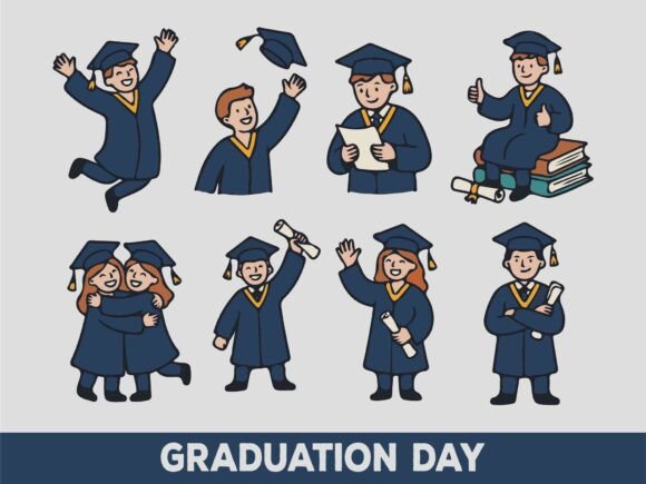 Graduation Day SVG Bundle: Graphics for Celebratory Design