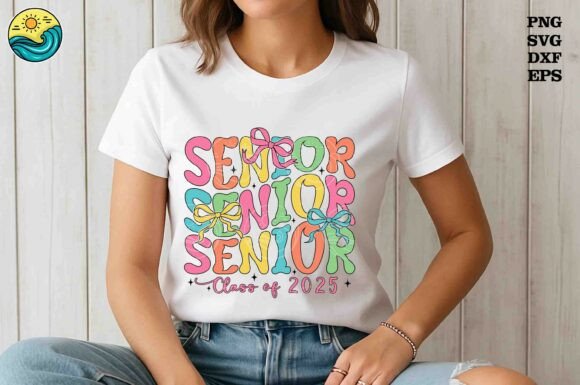 Senior 2025 SVG Graduation Design for Graphics and T-Shirt Designs