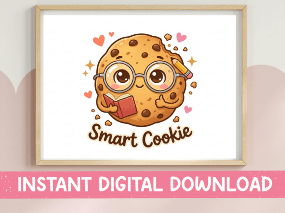Smart Cookie Kawaii School Design: Graphics for T-Shirt Designs