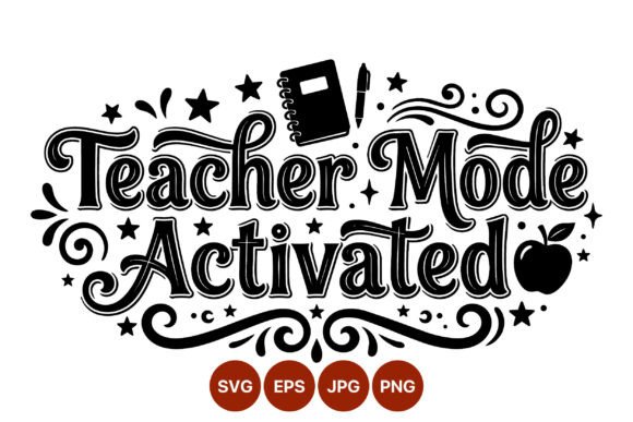 Teacher Mode Activated Black White Review: A Design for Educators and Crafters