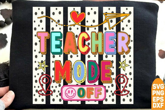 Teacher Mode Off Png, Striped Last Day O