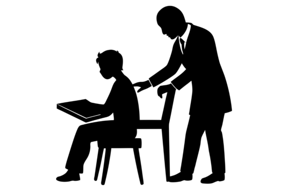 Teacher Silhouette Graphics and Illustrations