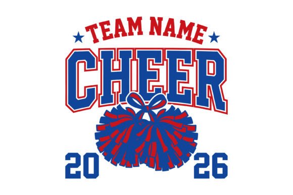 Team Name Cheer 2026 SVG: A Vibrant Graphic Design Asset for T-Shirt Designs